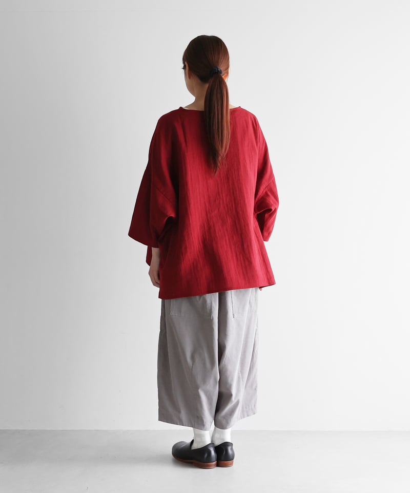 HUIS | みじんコールサルエルバルーンパンツ（アッシュグレー）【ユニ