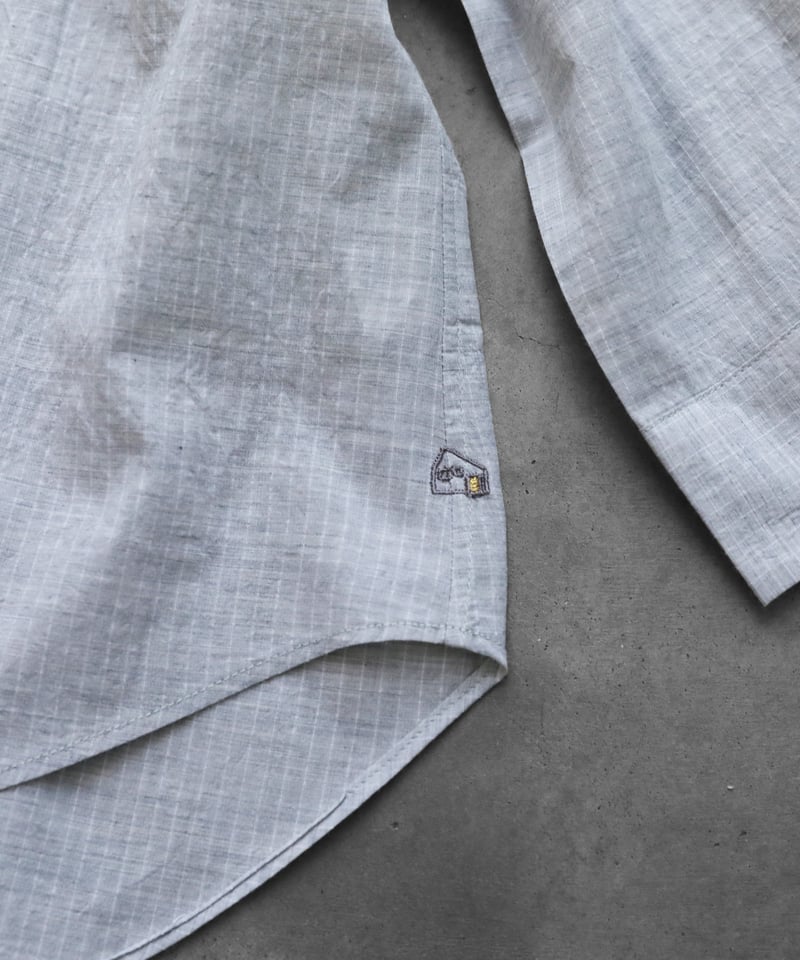 HUIS |コードレーンワイドブラウス（トップ糸グレー）【レディス】U102