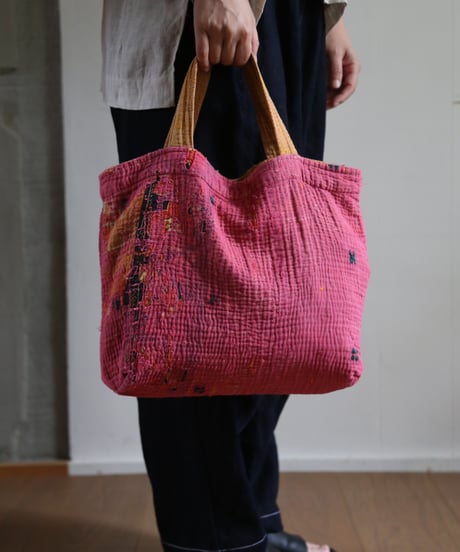 miiThaaii | インド刺し子刺繍“カンタ” トート B