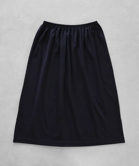 HUIS |［HUIS in house］SUVIN COTTONペチスカート（ダークネイビー）【レディス】U401