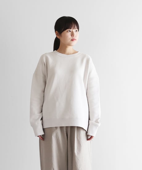 HUIS | ［HUIS in house］SUVINスウェットゆるプルオーバー（ホワイトグレー）【ユニセックス】SW201