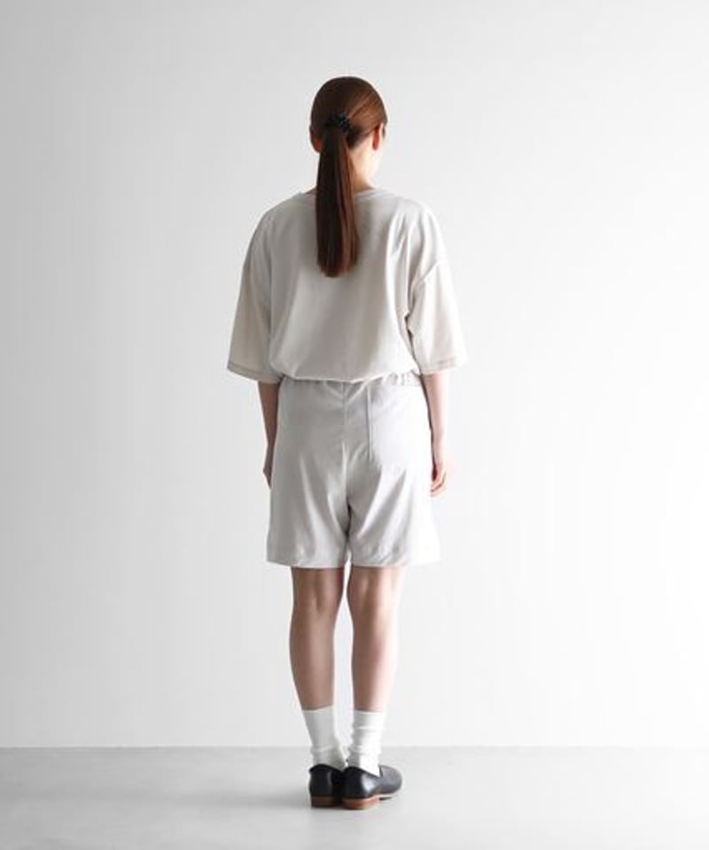 HUIS×yohaku | ペチパンツ兼ハーフパンツ（グレージュ）【ユニ
