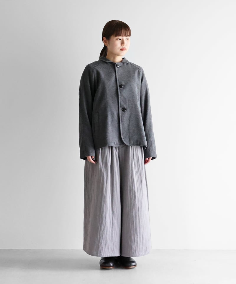 yu03GIVENCHY ジャケット 12+ グレー・黒 yu03GIVENCHY ジャケット 12+ グレー・黒 HUIS | ヤクウール綾ネル