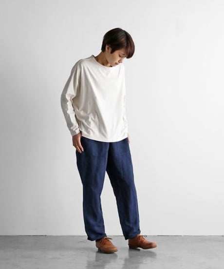 HUIS | バンブーリネンイージーワークパンツ（ネイビー）【ユニセックス】507