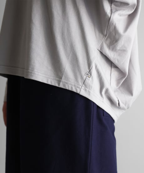 HUIS |［HUIS in house］SUVIN COTTON長袖コクーンカットソー（シルバーグレー）【レディス】CS202