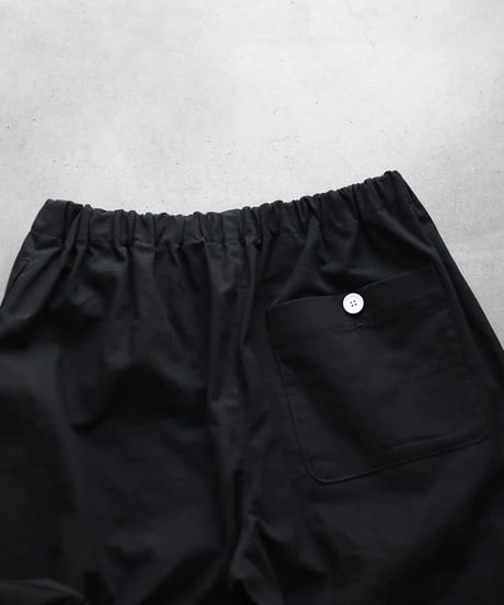 HUIS |やわらかシーチングコットンイージーワークパンツ（ブラック）【ユニセックス】507