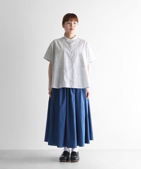 HUIS | コードレーンロングスカート（オーシャンブルー）【レディス】U402