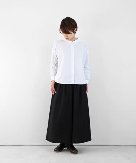 HUIS | やわらかコットンスカートパンツ（ブラック）【レディス】505