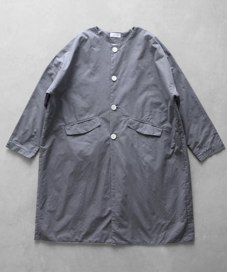 HUIS |ダウンプルーフコットンふかふかオーバーコート（スチールグレー）【ユニセックス】305
