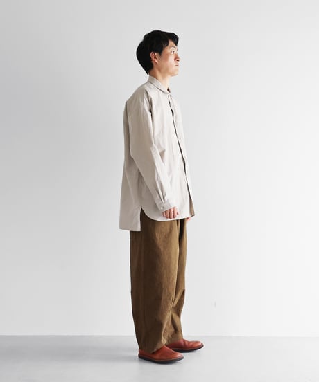 HUIS | ウォッシャブルウールコットンバルーンパンツロング（キャメル）【ユニセックス】506L