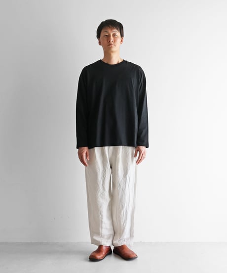 HUIS | バンブーリネンワイドパンツ（オフホワイト）【ユニセックス】504