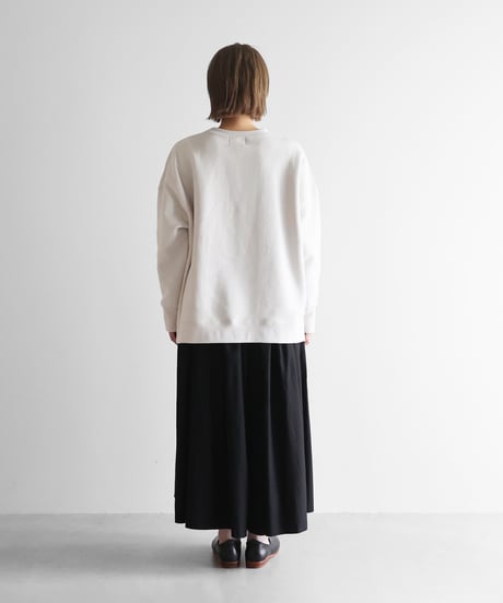 HUIS | ［HUIS in house］SUVINスウェットゆるプルオーバー（ホワイトグレー）【ユニセックス】SW201