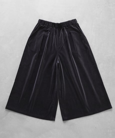HUIS |   シャトルベルベッティーン(別珍)スカートパンツ（ダークグレー）【ユニセックス】505