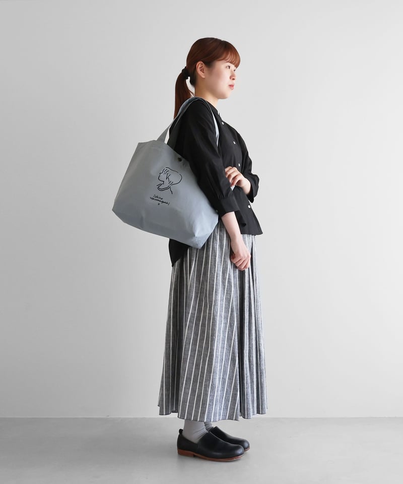 HUIS |“山口一郎×HUIS”限定トートバッグ【girl 女の子】（ブルー