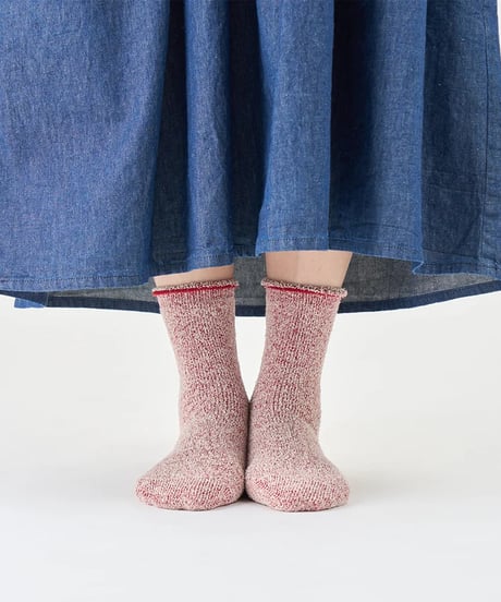 くらしきぬ | シルク&ウール パイル先丸靴下　M(22~25cm)