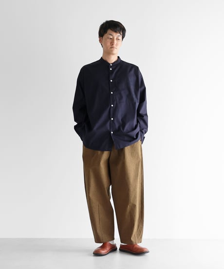 HUIS | ウォッシャブルウールコットンバルーンパンツロング（キャメル）【ユニセックス】506L