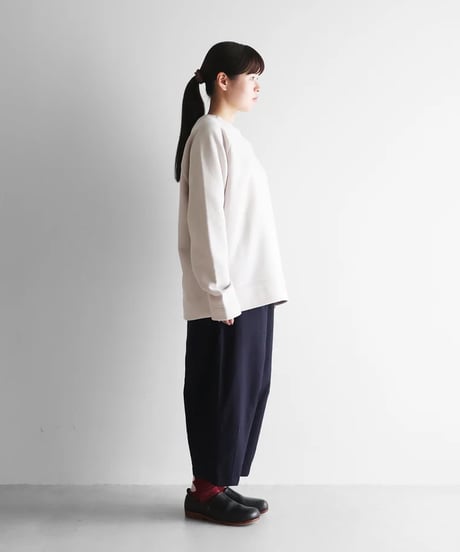 HUIS | ［HUIS in house］SUVINプレーンプルオーバー（ホワイトグレー）【ユニセックス】SW204