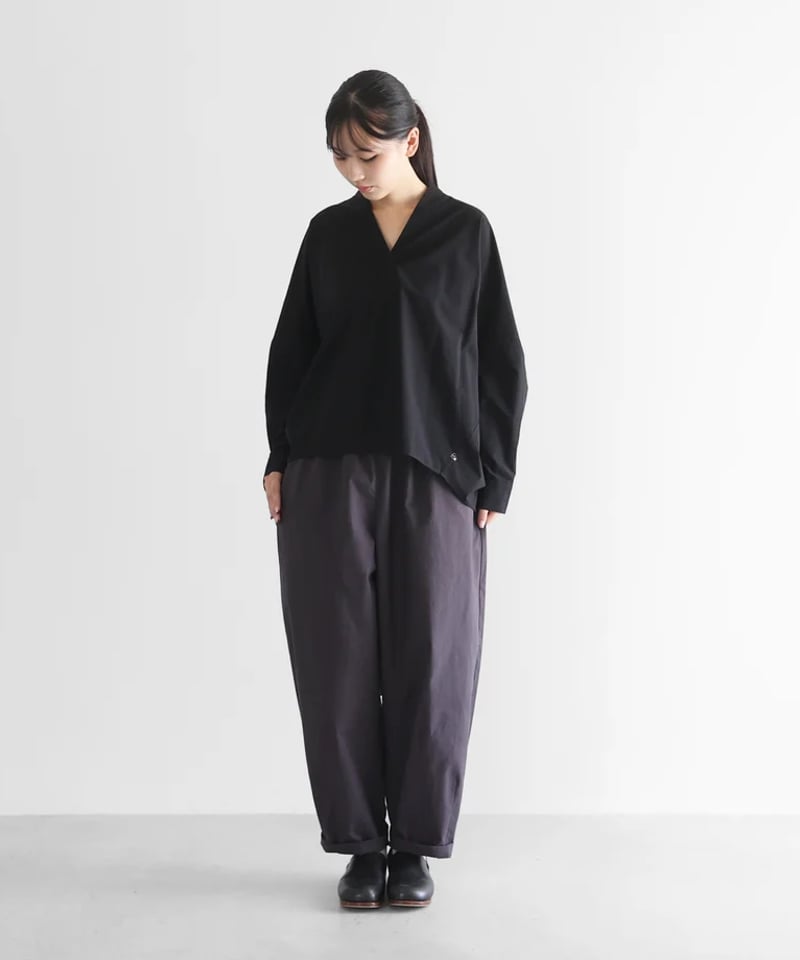 HUIS |パラシュートクロスバルーンパンツロング（ダークグレー