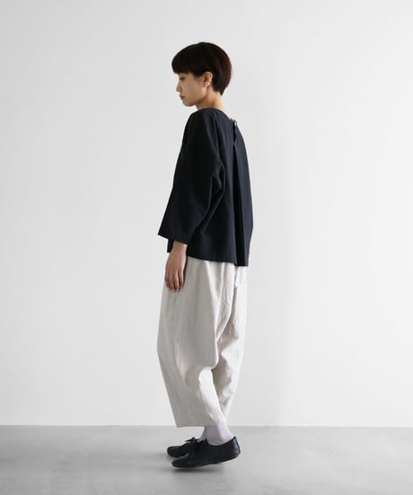 HUIS |やわらかシーチングコットンバルーンパンツ（グレージュ）【ユニセックス】506