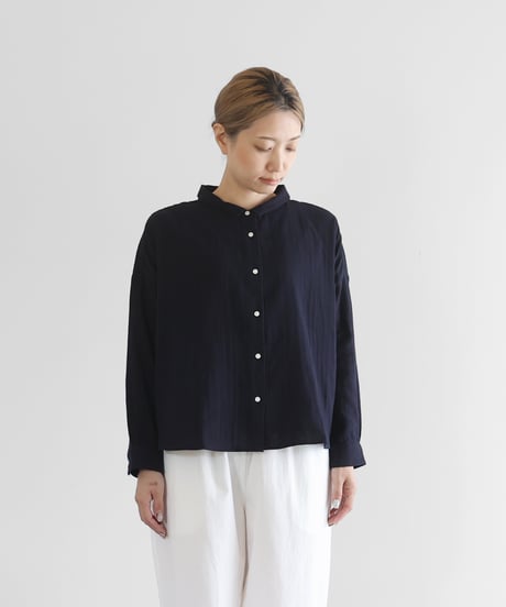 HUIS.】 綿ウールタイプライタークロススカートパンツ ダークカーキ