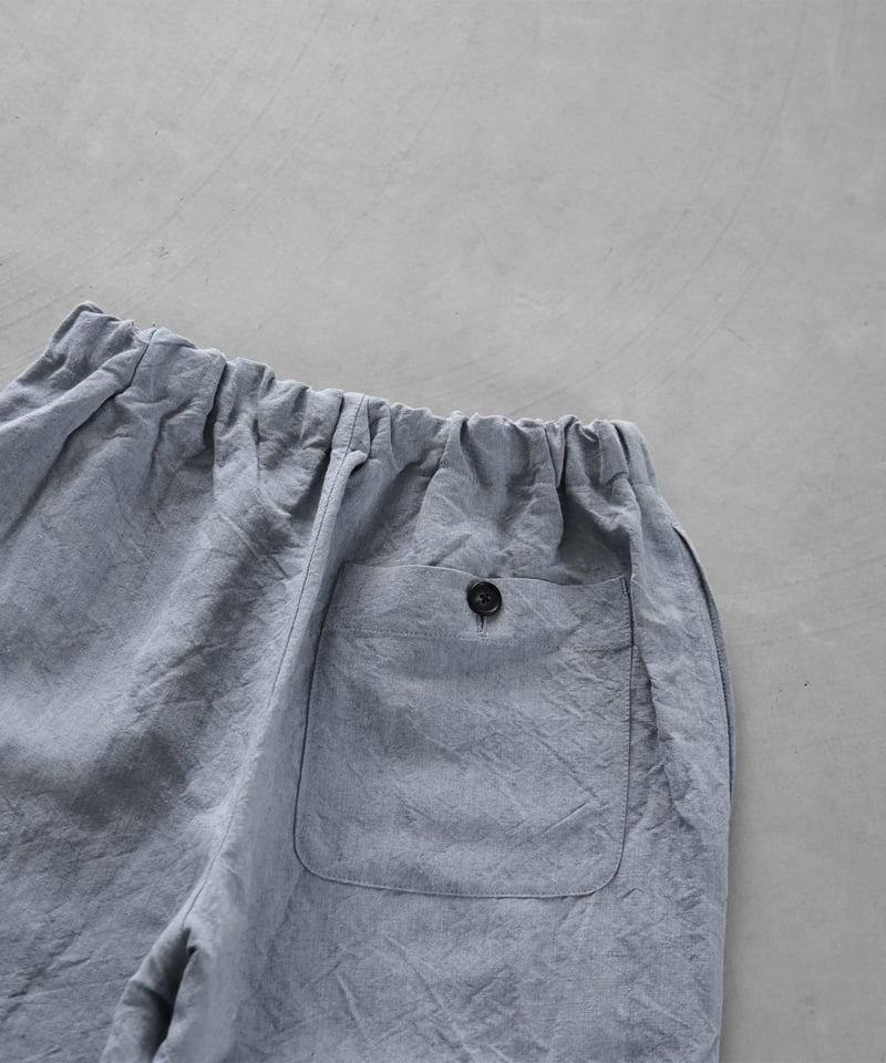 HUIS |バンブーリネンイージーワークパンツ（ライトブルー）【ユニ