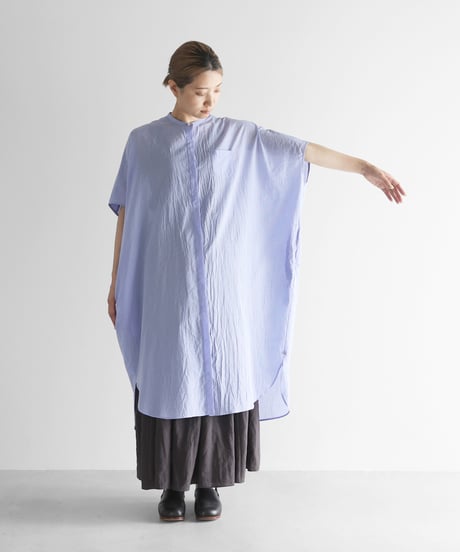 【美品】HUIS.みじんコールバルーンスリーブワンピース（キャメル） HUIS | みじんコールバルーンスリーブワンピース（キャメル