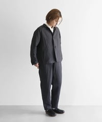 HUIS |バンブーリネンイージープレーンパンツ（ダークグレー）【ユニセックス】510