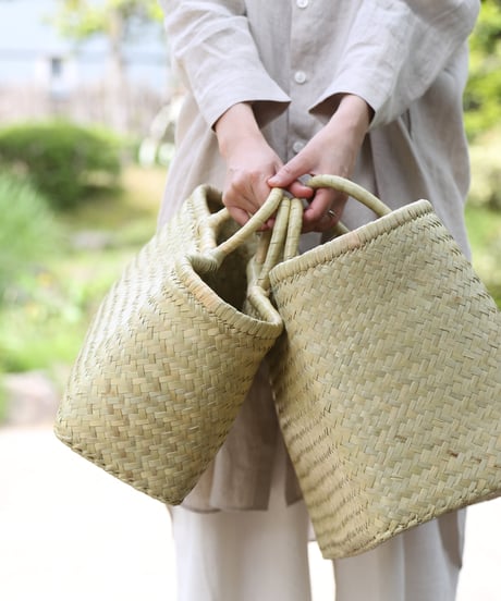 世界のかご | リンダバスケット 横長 2サイズ（小、大）