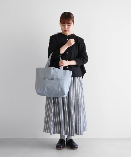 HUIS |“山口一郎×HUIS”限定トートバッグ【shuttle シャトル】（ブルーグレー）YHS001