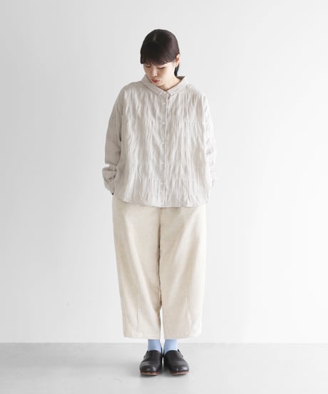 HUIS | 綿麻コーデュロイバルーンパンツ（太畝・きなり）【ユニセックス】 506