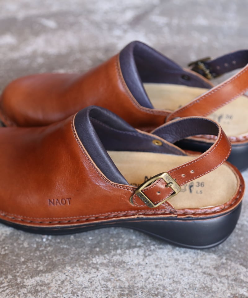 NAOT IRIS サボ ブラウン 35 NAOT IRIS (アイリス) サボ - お食事と日用品 四歩 オンラインショップ