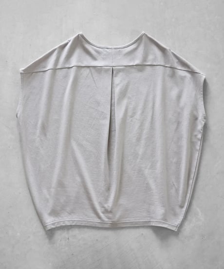 HUIS |［HUIS in house］綿麻天竺フレンチスリーブコクーンカットソー（シルバーグレー）【レディス】CS108