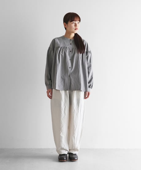 HUIS | バンブーリネンワイドパンツ（オフホワイト）【ユニセックス】504
