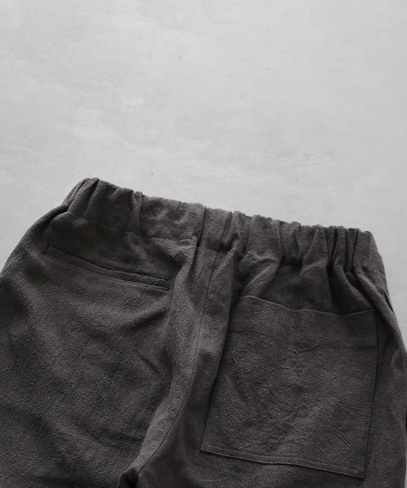 huis オールドレピア天日干しラミーリネン　ロングスカート 遠州織物 HUIS |オールドレピア天日干しラミーリネンイージープレーンパンツ