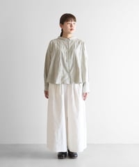 HUIS |オールドレピアリネンスカートパンツ（ホワイト）【レディス】505