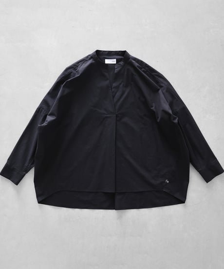 HUIS |オーガニックコットンスキッパープルオーバ（ブラック）【レディス】U611