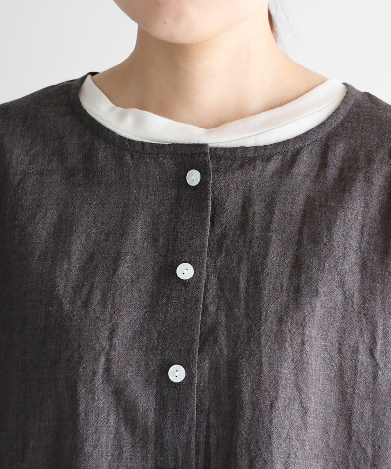 〜専用〜　ハウスHUIS◆ウォッシャブルウールショートカーディガン◆ダークグレー HUIS | ウォッシャブルウールショートカーディガン（グレー