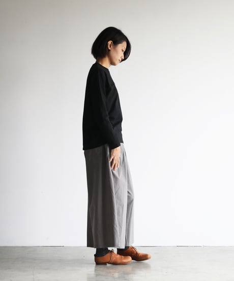 HUIS |［HUIS in house］SUVIN COTTON長袖カットソー（ブラック）【ユニセックス】CS201