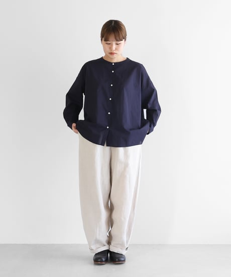 HUIS |オールドレピア天日干しラミーリネンバルーンパンツロング（エクリュ）【ユニセックス】506L