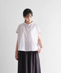 HUIS |ボタニカルコードレーンフレンチスリーブワイドブラウス（パンジー）【レディス】U103