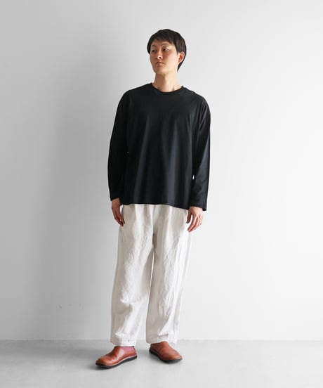 HUIS | バンブーリネンワイドパンツ（オフホワイト）【ユニセックス】504