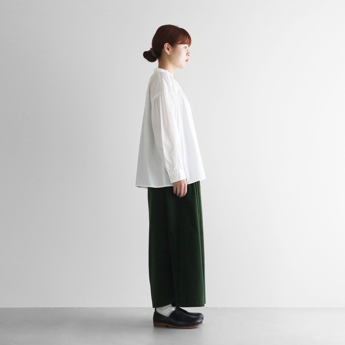 HUIS | みじんコールスカートパンツ（エバーグリーン）【レディス】505