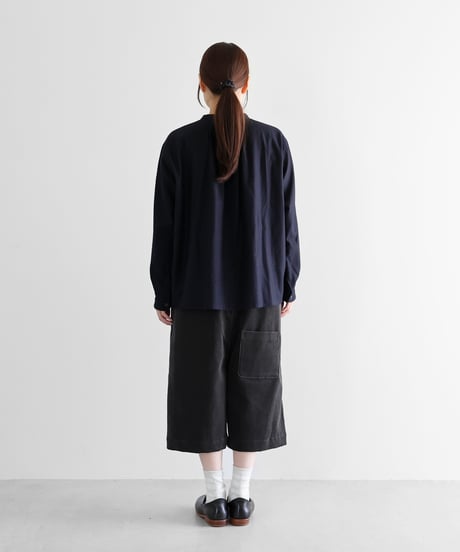 HUIS | シャトルコーデュロイ8分丈パンツ（細畝・ダークグレー）【ユニセックス】503