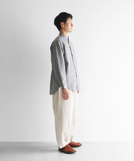 HUIS | 綿麻コーデュロイバルーンパンツロング（太畝・きなり）【ユニセックス】506L