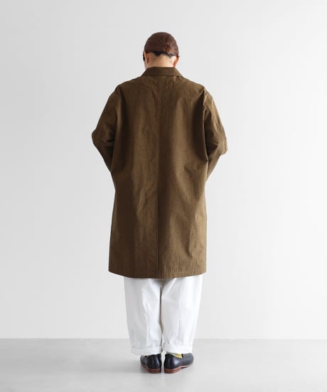 HUIS | ウォッシャブルウールコットンショップコート（キャメル）【ユニセックス】302