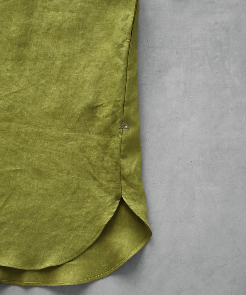 HUIS |シャトルリネンロングシャツ（ライムグリーン）【ユニセックス