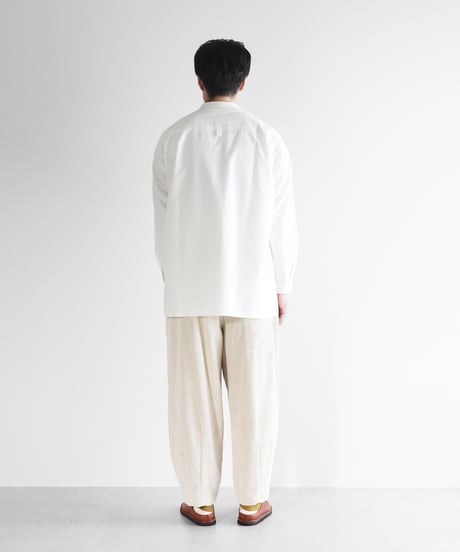 HUIS | 綿麻コーデュロイバルーンパンツロング（太畝・きなり）【ユニセックス】506L
