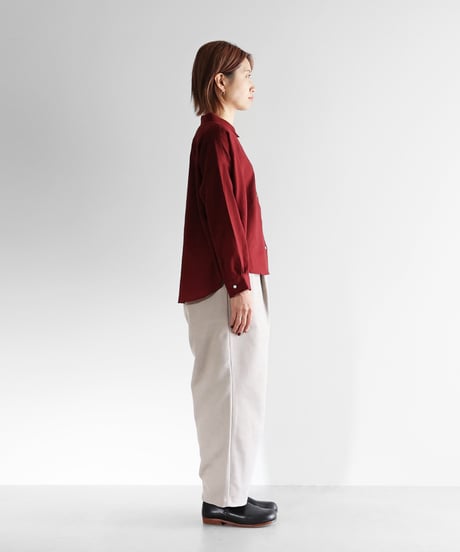 HUIS | 厚手モールスキンワイドパンツ（グレー）【ユニセックス】504