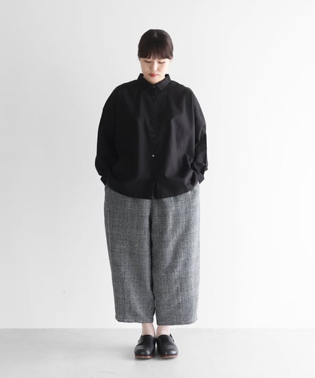 HUIS | “HUIS×尾州”縮絨ウールバルーンパンツ（グレンチェック）【ユニセックス】506