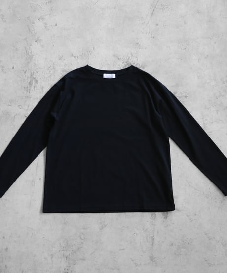 HUIS |［HUIS in house］SUVIN COTTON長袖カットソー（ブラック）【ユニセックス】CS201